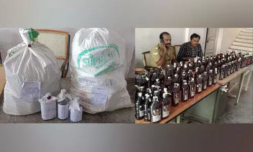 വൻ വിദേശമദ്യ വേട്ട; സ്ത്രീ അറസ്റ്റിൽ