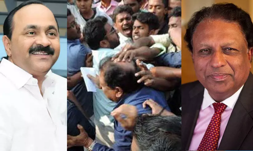 ടി.പി. ശ്രീനിവാസന്റെ കരണത്തടിച്ചതിന് സി.പി.എം മാപ്പ് പറയണം -വി.ഡി. സതീശൻ ടി.പി. ശ്രീനിവാസന്റെ കരണത്തടിച്ചതിന് സി.പി.എം മാപ്പ് പറയണം -വി.ഡി. സതീശൻ