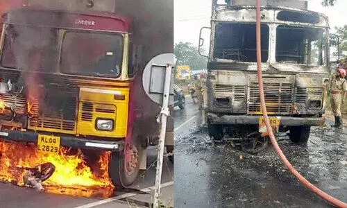 നടുക്കമായി അപകടം, തീപിടിത്തം