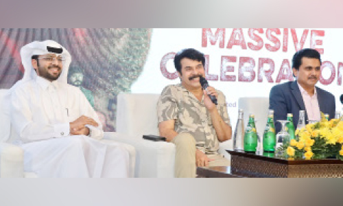 ദോ​ഹ​യി​ൽ മ​മ്മൂ​ട്ടി പ​ർ​വ്വം