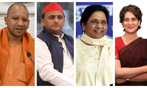 Leaders mega show in Varanasi