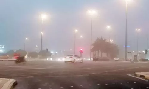 ബഹ്റൈനിൽ ശക്തമായ പൊടിക്കാറ്റ് ബഹ്റൈനിൽ ശക്തമായ പൊടിക്കാറ്റ്