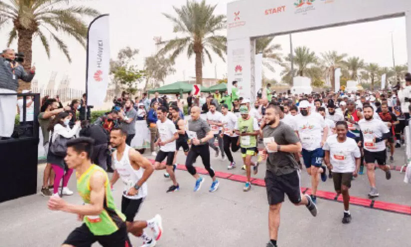 റിയാദ്​ മാരത്തൺ; ദേശഭേദമില്ലാതെ അവരൊരുമിച്ചോടി