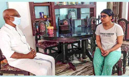 Athira Danilo a medical student from Ukraine and a native of Maypoor has returned home Athira Danilo a medical student from Ukraine and a native of Maypoor has returned home