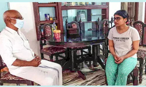 Athira Danilo a medical student from Ukraine and a native of Maypoor has returned home