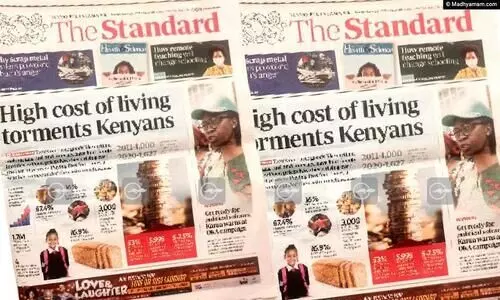 കരീബു കെനിയ; കെനിയയിലെ പത്രവിശേഷങ്ങൾ