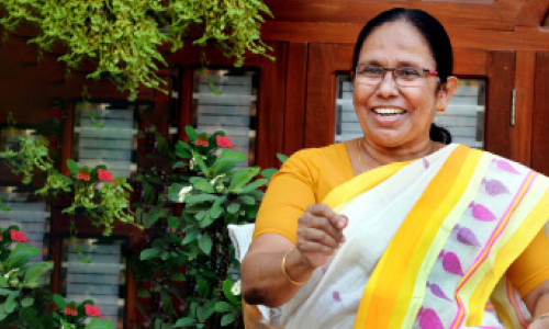 KK Shailaja teacher