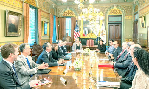 bahrain king and kamala haris