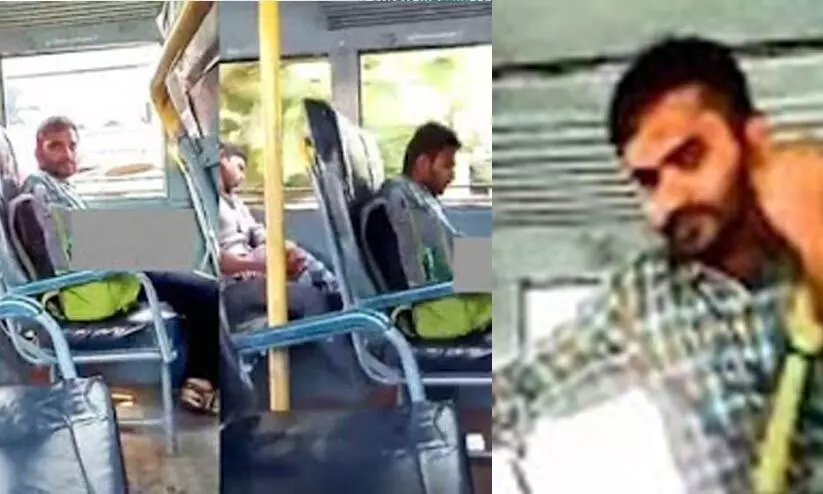 കെ.എസ്.ആർ.ടി.സി ബസിൽ യുവതിക്കുനേരെ നഗ്നത പ്രദർശനം; പ്രതി കാണാമറയത്ത് കെ.എസ്.ആർ.ടി.സി ബസിൽ യുവതിക്കുനേരെ നഗ്നത പ്രദർശനം; പ്രതി കാണാമറയത്ത്