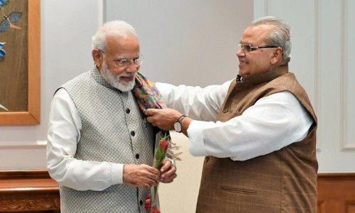 satyapal mallik with narendra modi