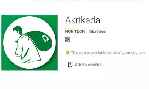 പാഴ്​വസ്തുക്കൾ വിൽക്കാൻ ആക്രിക്കട ആപ്; ഒരു ഫോ​​ട്ടെയെടുത്തിട്ടാൽ വീട്ടുപടിക്കൽ ആളെത്തും