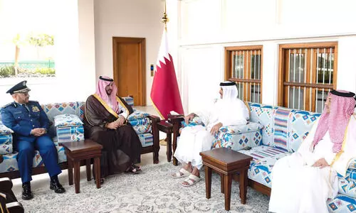 സൗദി ഉപപ്രതിരോധ മന്ത്രിയുമായി അമീറിന്‍റെ കൂടിക്കാഴ്ച