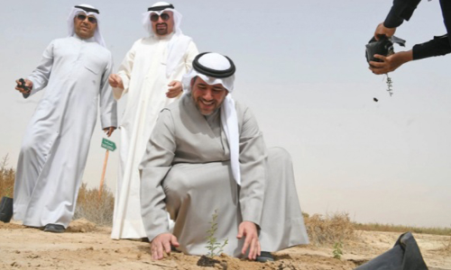 ജ​ഹ്​​റ നാ​ച്വ​റ​ൽ റി​സ​ർ​വി​ൽ തൈ​ക​ൾ ന​ട്ടു