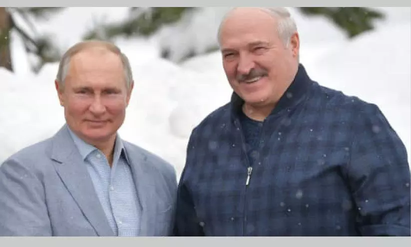 Vladimir Putin and Alexander And Lu Kashanko