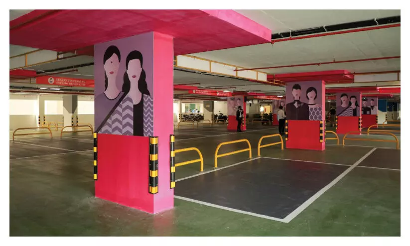 ലുലു മാളില്‍ സ്ത്രീകള്‍ക്കായി പിങ്ക് പാര്‍ക്കിങ്