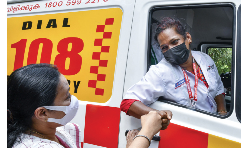 ആംബുലൻസ് വളയം ഇനി ദീപമോളുടെ കൈയിൽ ഭദ്രം ആംബുലൻസ് വളയം ഇനി ദീപമോളുടെ കൈയിൽ ഭദ്രം