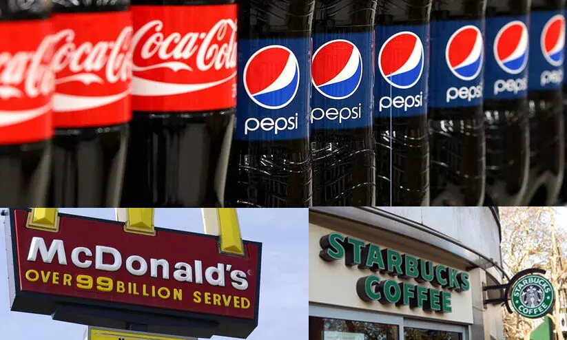 കോളയും പെപ്സിയും റഷ്യയിലെ വ്യാപാരം നിർത്തി; മക്ഡൊണാൾഡ്സ് ഉൾപ്പെടെ കൂടുതൽ യു.എസ് കമ്പനികൾ ബഹിഷ്കരണവുമായി രംഗത്ത് കോളയും പെപ്സിയും റഷ്യയിലെ വ്യാപാരം നിർത്തി; മക്ഡൊണാൾഡ്സ് ഉൾപ്പെടെ കൂടുതൽ യു.എസ് കമ്പനികൾ ബഹിഷ്കരണവുമായി രംഗത്ത്