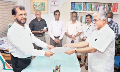 Dr MV Narayanan Kaladi university responsibility was transferred
