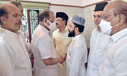 Hyderali thangal is a human value Exalted Leader Minister