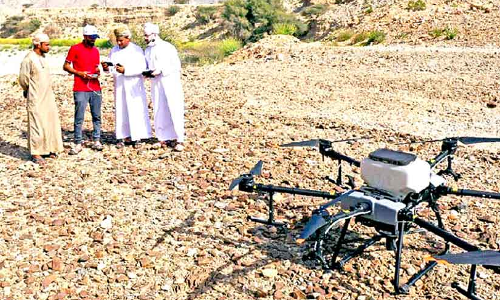 ഡ്രോൺ ഉപയോഗിച്ച് വിത്ത് വിതച്ചു