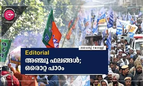അഞ്ചു ഫലങ്ങൾ; ഒരൊറ്റ പാഠം അഞ്ചു ഫലങ്ങൾ; ഒരൊറ്റ പാഠം
