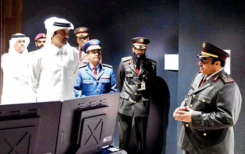 വ്യോമ പ്രതിരോധ ക്യാമ്പിൽ അമീറിന്‍റെ സന്ദർശനം