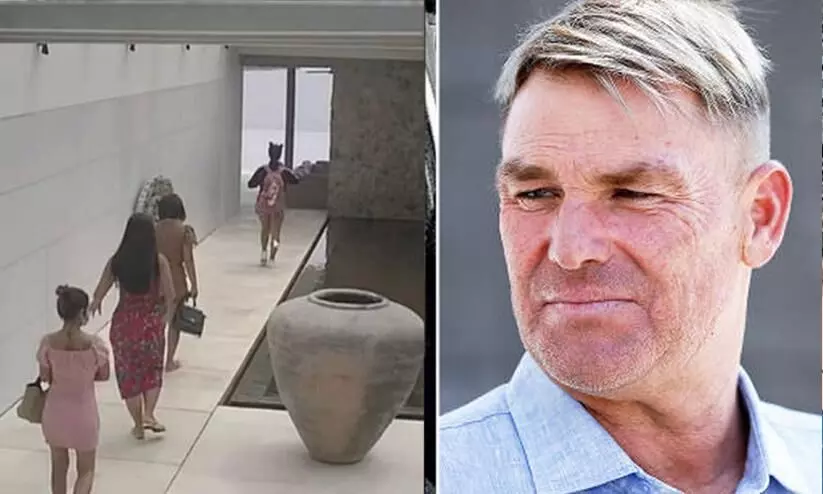 വോണിനെ അവസാനമായി ജീവനോടെ കണ്ടത് ഇവർ; സി.സി.ടി.വി ദൃശ്യങ്ങൾ പുറത്ത്