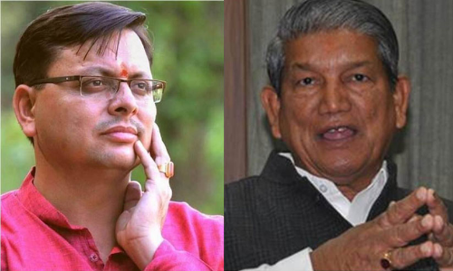 pushkar singh dhami, harish rawat