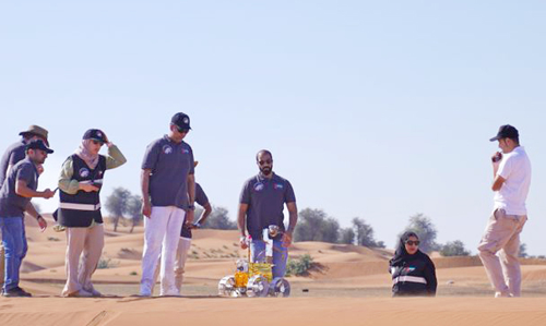 റാ​ശി​ദ് റോ​വ​ർ​ വി​ണ്ണി​ലേ​ക്ക്​ പ​റ​ക്കും മു​മ്പ്​​ മ​ണ്ണി​ൽ പ​രീ​ക്ഷണം