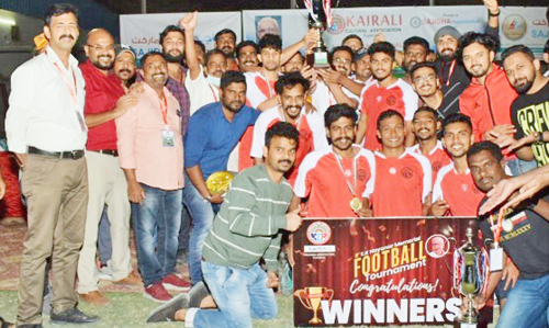 നായനാർ സ്മാരക ഫുട്ബാൾ: കൈരളി ഫുജൈറ ജേതാക്കൾ