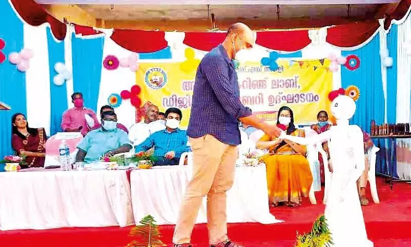 At Agali Government School Robot