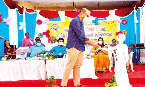 At Agali Government School Robot