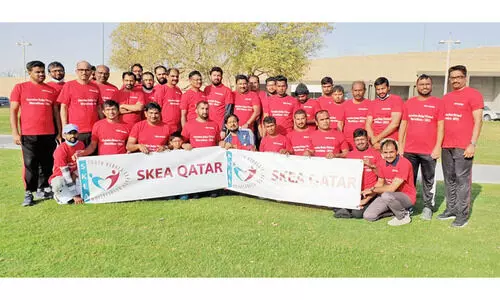 ഉ​രീ​ദു മാ​ര​ത്ത​ണി​ൽ പ​ങ്കാ​ളി​ക​ളാ​യി സ്കി​യ