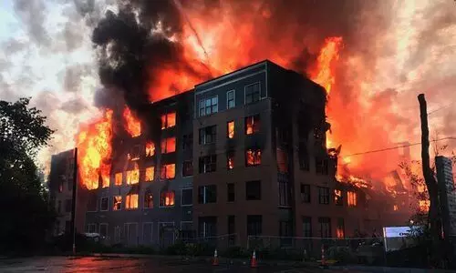 building fire