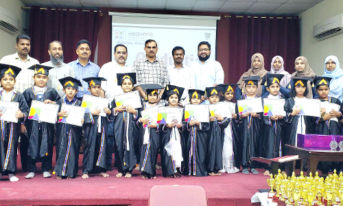 ഹെവൻസ് പ്രീസ്കൂൾ ബിരുദദാന ചടങ്ങ് സംഘടിപ്പിച്ചു