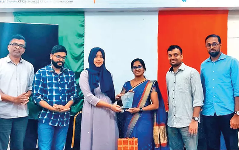 സമീഹ ജുനൈദിന് കൾച്ചറൽ ഫോറം ആദരം