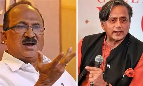 kv thomas and sasi tharoor