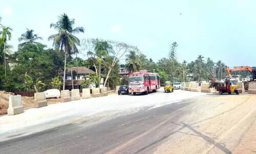 ദേശീയപാത വികസനം: പാലോളിപ്പാലത്ത് പുതിയ പാത തുറന്നു