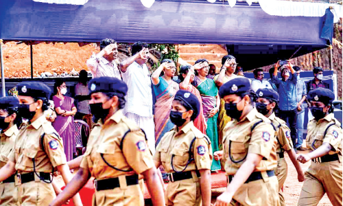 For retiring teachers and staff Students awarded the Guard of Honor