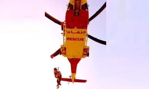 ദിബ്ബയില്‍ മലയില്‍ കുടുങ്ങിയ സൗദി യുവതിയെ രക്ഷപ്പെടുത്തി