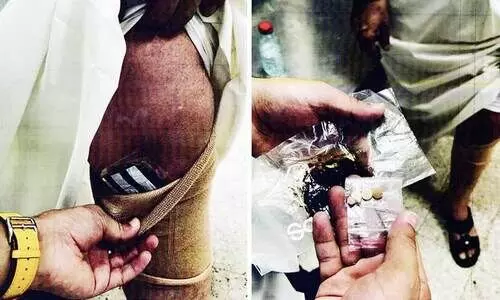 വസ്ത്രത്തിൽ ഒളിപ്പിച്ച ലഹരി മരുന്ന് പിടികൂടി