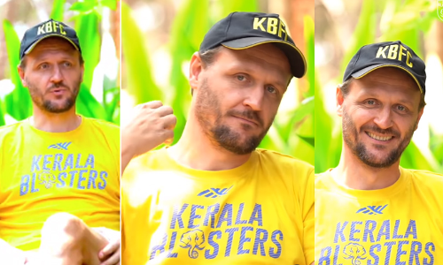 കേറി വാടാ മക്കളെ...; ബ്ലാ​സ്റ്റേ​ഴ്സ് ആ​രാ​ധ​ക​രെ ഫൈ​ന​ലി​നാ​യി ഗോ​വ​യി​ലേ​ക്ക് ക്ഷ​ണി​ച്ച് വു​കോ​മാ​നോ​വി​ച്