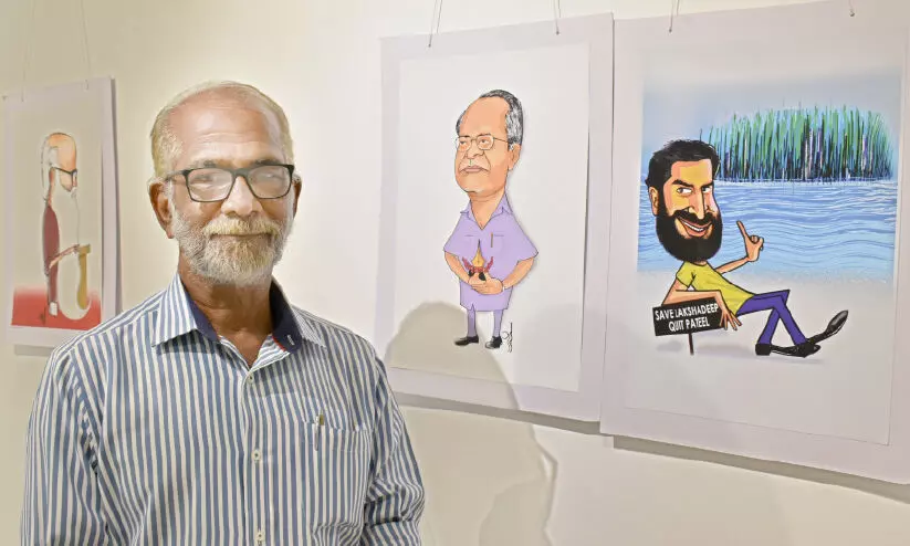 ചിരിയും ചിന്തയും സമന്വയിപ്പിച്ച വരയുടെ കുത്തെഴുത്തുകൾ; കുട്ടി എടക്കഴിയൂരിന്റെ വരമൊഴി തുടങ്ങി ചിരിയും ചിന്തയും സമന്വയിപ്പിച്ച വരയുടെ കുത്തെഴുത്തുകൾ; കുട്ടി എടക്കഴിയൂരിന്റെ വരമൊഴി തുടങ്ങി