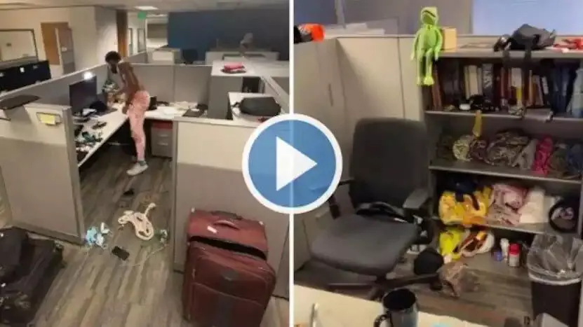 വീട്ടുവാടക കൊടുക്കാൻ ശമ്പളം തികയുന്നില്ല; താമസം ഓഫിസിലേക്ക് മാറ്റി യുവാവ്