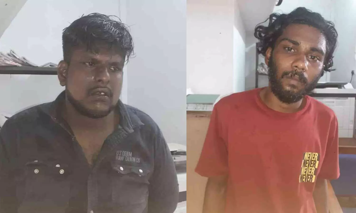 യാത്രക്കാരന്‍റെ  പണവും മൊബൈൽ ഫോണും പിടിച്ചുപറിച്ച രണ്ടു പേർ പിടിയിൽ