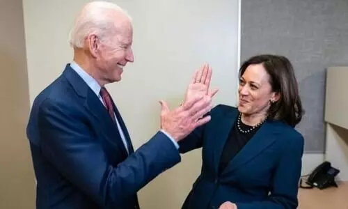 കമലയെ ഫസ്റ്റ് ലേഡിയെന്ന് വിളിച്ച് ബൈഡൻ; പൊട്ടിച്ചിരിച്ച് സദസ്