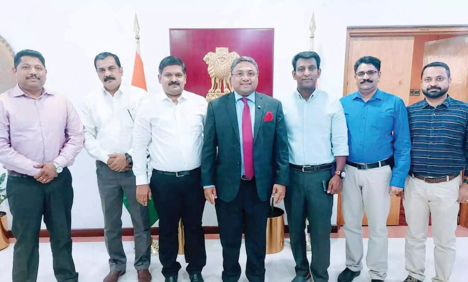 കെ.കെ.സി.എ ഭാരവാഹികൾ അംബാസഡറുമായി ചർച്ച നടത്തി