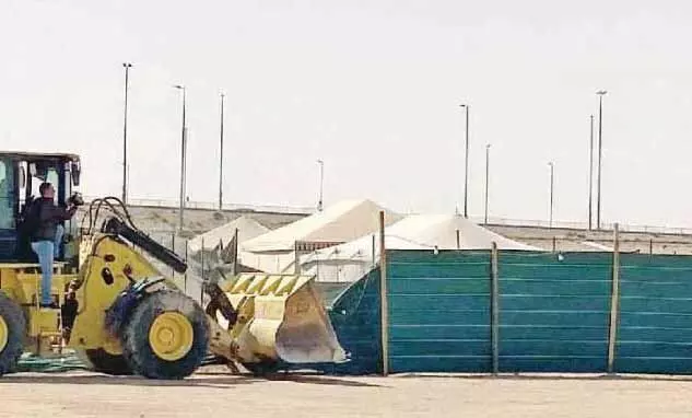 അഹ്മദി മുനിസിപ്പാലിറ്റി 18 തമ്പുകൾ നീക്കി