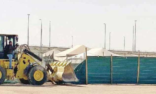 അഹ്മദി മുനിസിപ്പാലിറ്റി 18 തമ്പുകൾ നീക്കി