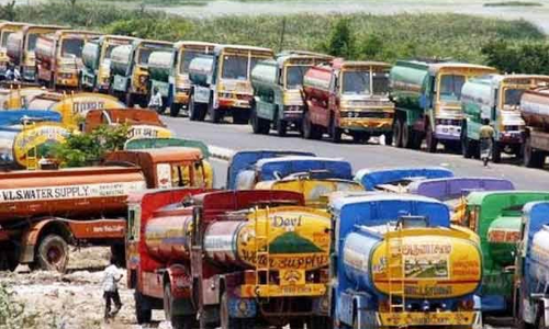 Tanker lorry strike